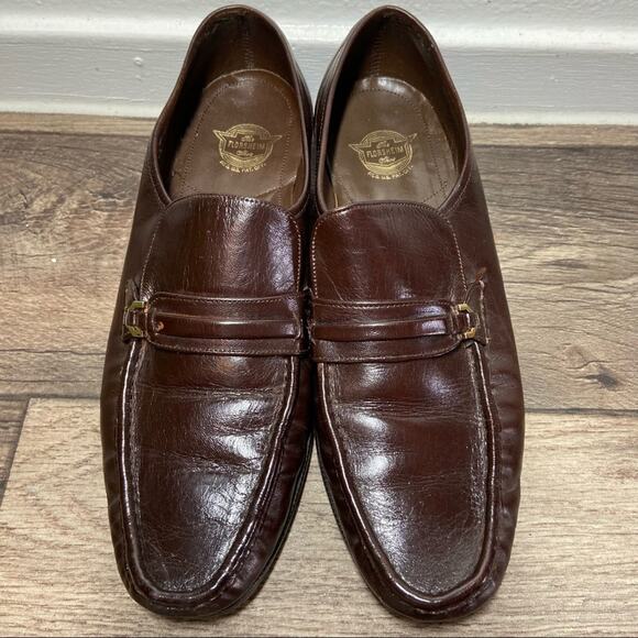 Florsheim Riva Moc Toe Bit Loafer Kidskin Nubuck Leather Burgundy 9 - Picture 3 of 5